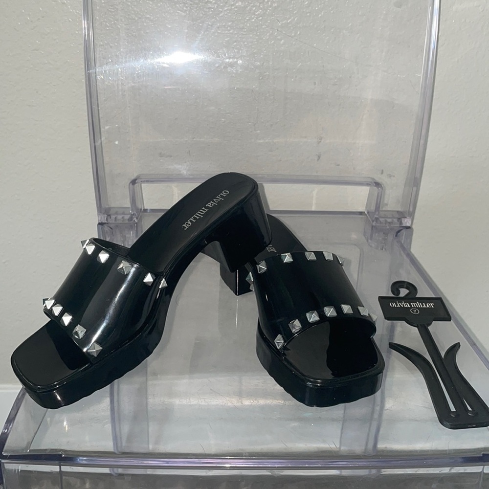 Olivia Miller silicone wedges with spikes size 37, brand new.